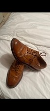 Trickers Bourton Brogues Shoes UK 8.5 C Shade Tan Light Brown Country Dainite for sale  NEWBURY
