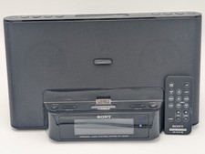 Dock preto Sony Dream Machine 30 pinos iPod ICF-CS15iP com controle remoto comprar usado  Enviando para Brazil