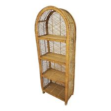 Vintage rattan bookshelf for sale  Belleview