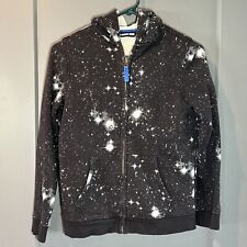 Moletom Lands End Black Star Galaxy com zíper tamanho M 10-12 comprar usado  Enviando para Brazil