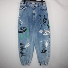 Bershka denim joggers d'occasion  Expédié en Belgium