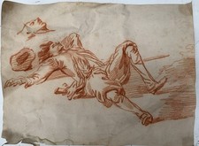 Dessin ancien sanguine d'occasion Dessin ancien sanguine d'occasion  Paris IX