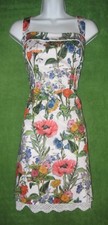 Usado, Vestido social de verão Muse branco multicolorido floral algodão stretch 8 US$ 120 MISC comprar usado  Enviando para Brazil
