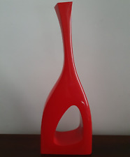 Red slender vase for sale  PRESTON