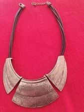 Kette lederband gehämmerten gebraucht kaufen  Augustusburg