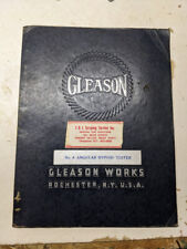 GLEASON #6 ANGULAR HYPOID TESTER OPERATOR SERVICE MANUAL SHOP TOOL 1944, usado comprar usado  Enviando para Brazil