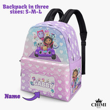 Mochila Gabby's Dollhouse – 3 Tamanhos – Nome Personalizado Bolsa Escolar Infantil, usado comprar usado  Enviando para Brazil