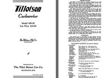 Carburador Tillotson 1925 - Tillotson modelo MS-2E (Mfg para Pilot Motor Car Co) comprar usado  Enviando para Brazil