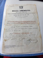 Diploma medaglia indipendenza usato  Borgo San Lorenzo