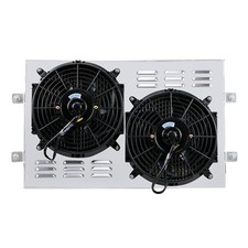 Ventilador e cobertura de radiador de alumínio para 1972-1986 1975 1985 JEEP CJ5/CJ6/CJ7 I6 V8 EUA comprar usado  Enviando para Brazil