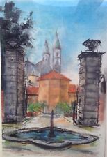 Franz Ehmke *1928 -2018 pintor DDR pastel °Milão Palazzo Della Ragione comprar usado  Enviando para Brazil