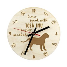 Używany, Tosa Inu plywood clock Art-Dog na sprzedaż  PL