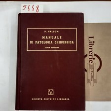 Valdoni. manuale patologia usato  Napoli