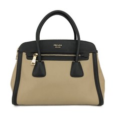 Bolsa de mão PRADA logotipo placa couro saffiano bicolor/2BH2493 comprar usado  Enviando para Brazil