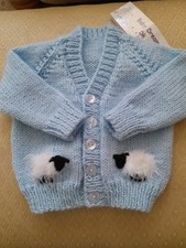 Handknitted baby cardigan for sale  HULL