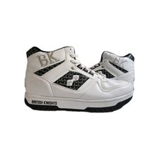 Tênis British Knights Kings Sl High Top Masculino Branco Sapatos Casuais Tamanho 11, usado comprar usado  Enviando para Brazil