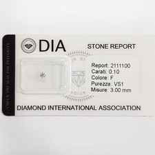 0.10 vs1 diamante usato  Roma