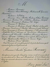 REVENAZ Nelaton Pastre FAIRE PART Verge Moreau Greau Heluis 1896 comprar usado REVENAZ Nelaton Pastre FAIRE PART Verge Moreau Greau Heluis 1896 comprar usado  Enviando para Brazil