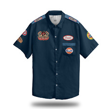 Nome Personalizado Vintage Garagem | Camisa Casual Estilo de Trabalho Estampada Leve comprar usado  Enviando para Brazil