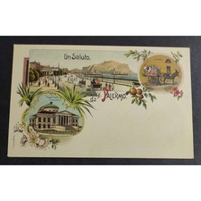 Cartolina saluto palermo usato Cartolina saluto palermo usato  Alessandria