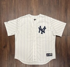 Camiseta listrada Majestic Robinson Cano #24 New York Yankees Home MLB - Tamanho 2XL, usado comprar usado  Enviando para Brazil