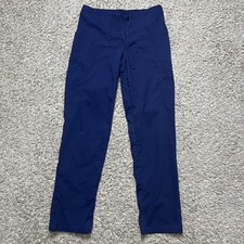 Usado, Calça cargo feminina SCRUBSTAR S azul relaxada leve esfoliante médica cordão comprar usado  Enviando para Brazil