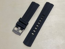 Pulseira de relógio de borracha preta 20 mm Omega Seamaster 300 com fivela sólida  comprar usado  Enviando para Brazil