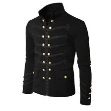 Roupas masculinas góticas jaquetas militares colarinho de pé casaco rock casaco punk retrô comprar usado  Enviando para Brazil