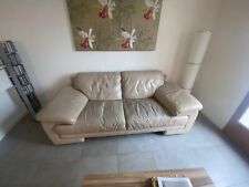 Canapé cuir beige d'occasion  Lagny-sur-Marne