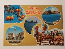 Cartolina saluti catania usato  Bologna
