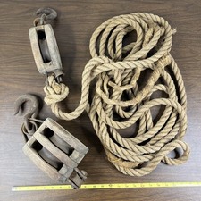 Wooden double block for sale  Alcoa