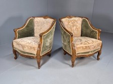 Vintage rococo armchairs for sale  STOWMARKET
