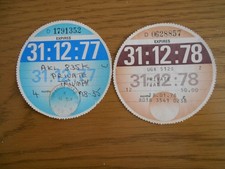 Collectable tax discs for sale  PETERBOROUGH