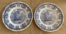 Vintage blue white for sale  OLDHAM
