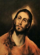 Pintura a óleo El-Greco-Cristo-homem retrato nosso deus salvador Jesus Cristo em tela, usado comprar usado  Enviando para Brazil