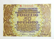 Notgeldschein hamburg pfennig gebraucht kaufen  Bad Krozingen