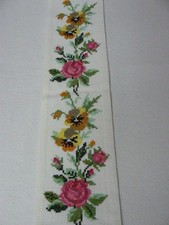 Kreuzstich stickbild blumen gebraucht kaufen  Flintbek