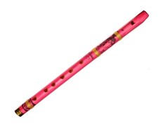 Flauta instrumento musical indiano PVC Bansuri Krishna impresso Bansi escala B 14", usado comprar usado  Enviando para Brazil