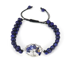 Pulseira Berloque Árvore da Vida 7 Chakras Lápis-Lazúli Natural Pedra Preciosa Reiki Cura comprar usado  Enviando para Brazil