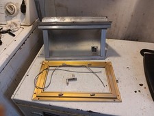 Antigo Motorhome Camper Trailer RV Hehr Pequena Manivela de Ventilação Janela Com Vidro de Privacidade, usado comprar usado  Enviando para Brazil
