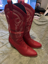 Ladies red embroidered for sale  CLEVEDON