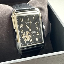 Bulova Sutton relógio unissex automático mostrador preto 96A269, usado comprar usado  Enviando para Brazil
