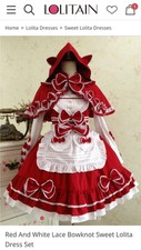 Red hood lolita for sale  HUDDERSFIELD