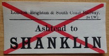 Railway luggage label for sale  MARKET DRAYTON