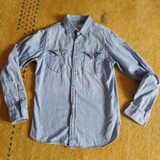 Herren jeanshemd denim gebraucht kaufen  Hohenstein-Ernstthal