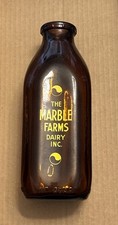 Amber milk bottle for sale  Hamilton
