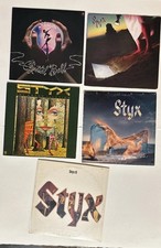 Lot 5 STYX Vinyl Grand Illusion by Styx (Record, 1977 Styx ll Cornerstone Elon comprar usado  Enviando para Brazil