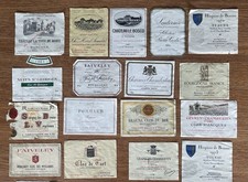 Lot étiquettes vin d'occasion  Wissembourg