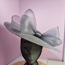 Grey large fascinator for sale  HIGH WYCOMBE