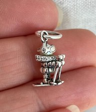 Charm pendente sciatore usato  Castano Primo